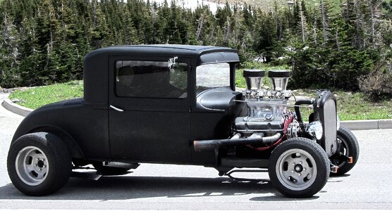 Vintage separate car strange car