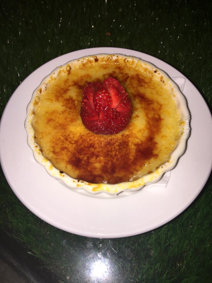 Delicious caramelized custard