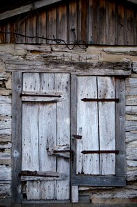 Entrance old door wood