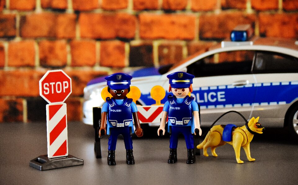 Police officers crime security