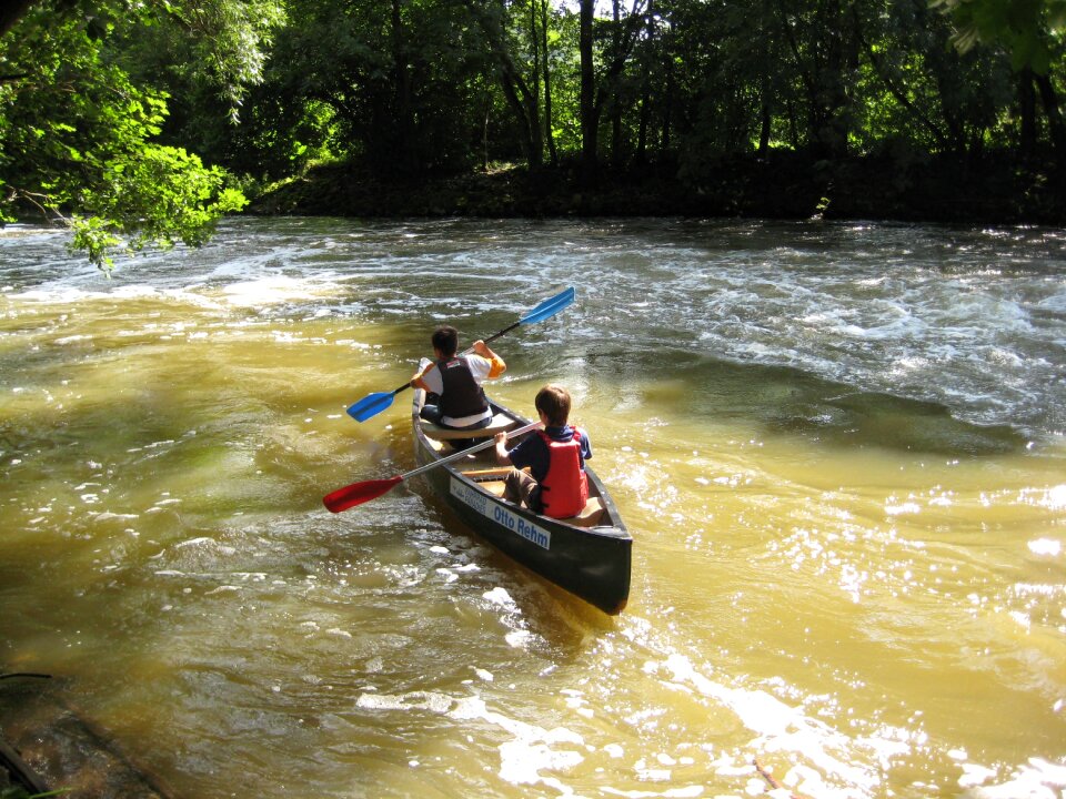 Water canoeing river