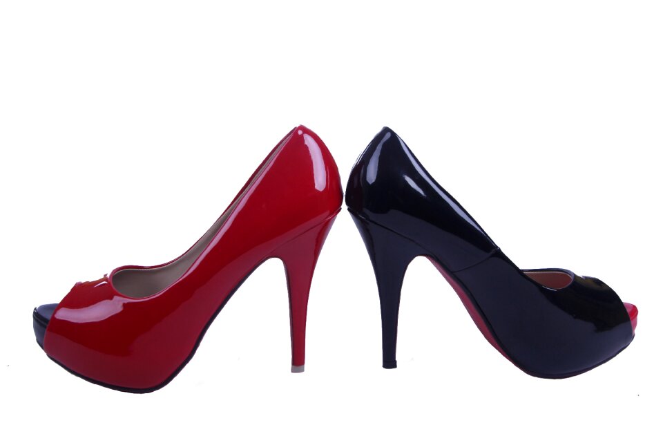 High heeled shoe black high heels