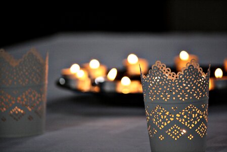 Candlelight light romance photo