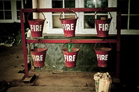 Red fire delete fire fighting