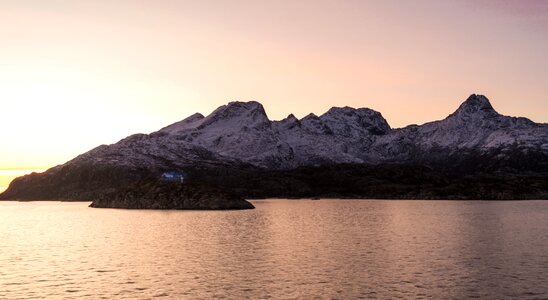 Snow water landscape