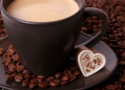 Espresso coffee cup roasting photo