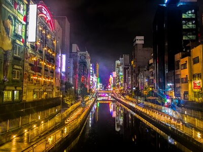 Osaka river building photo