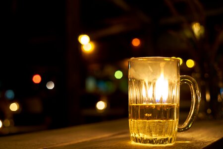 Glass brewery flames