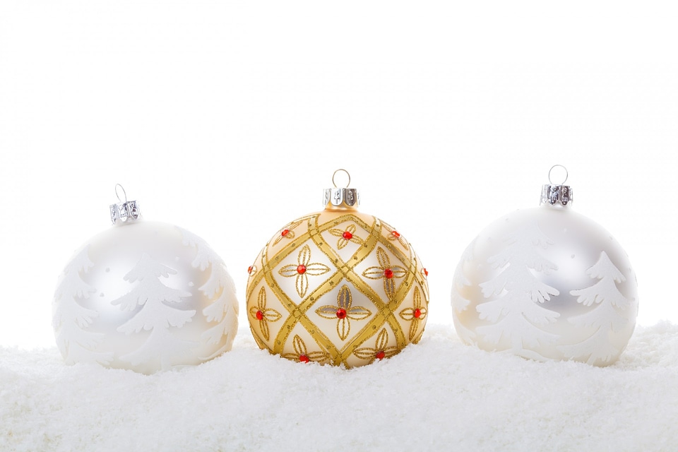 Christmas decoration glass