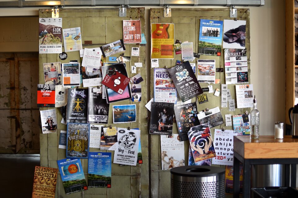 Paper on wall poster