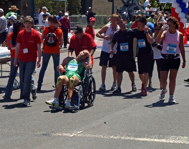 Exhausted wheelchair finish