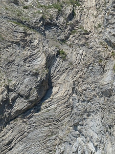Geological interfaces layering rock layers