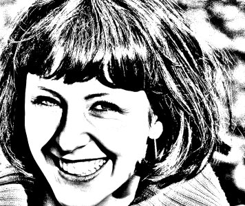 Face monochrome beautiful