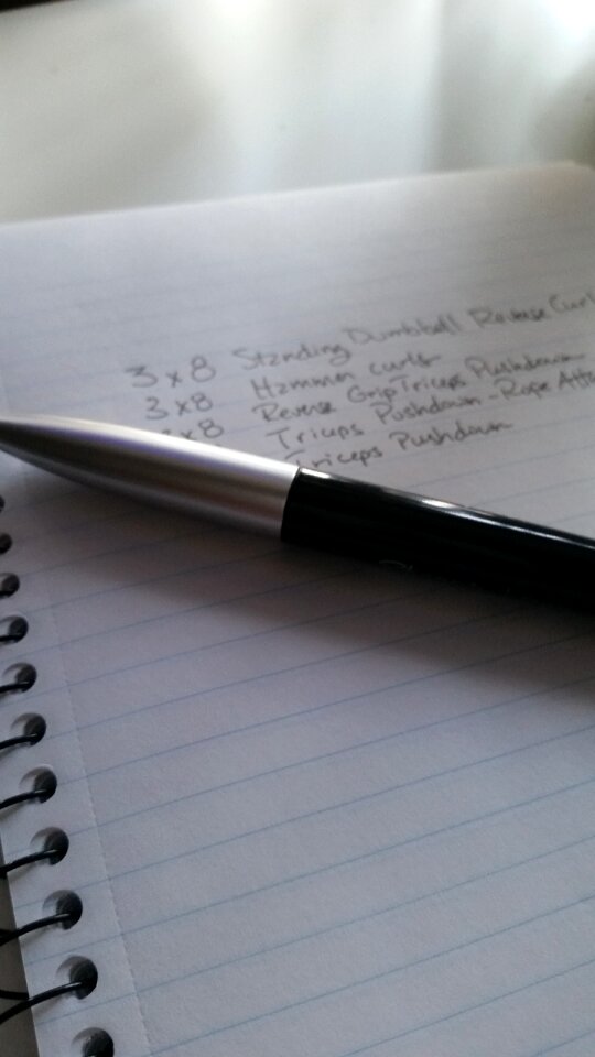 Paper diary gray fitness