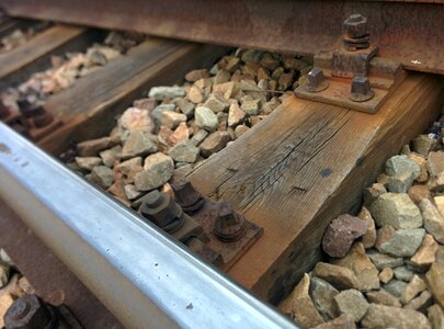 Rails railroad tracks railway photo