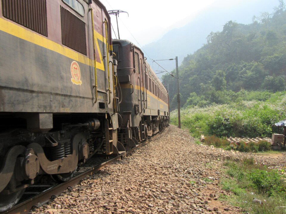 Railway railroad train