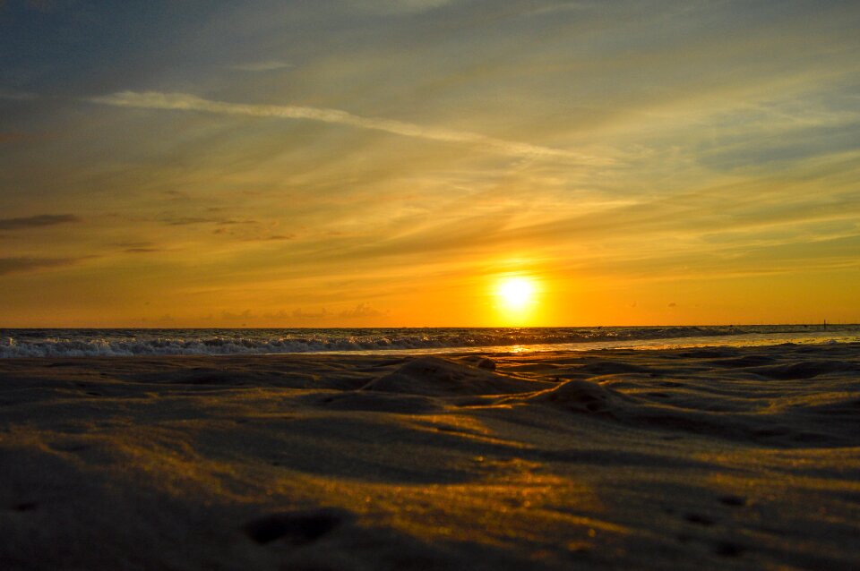 Beach borkum sunset