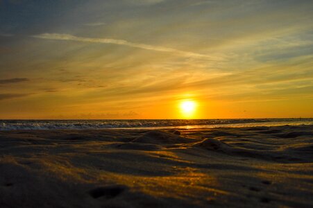 Beach borkum sunset