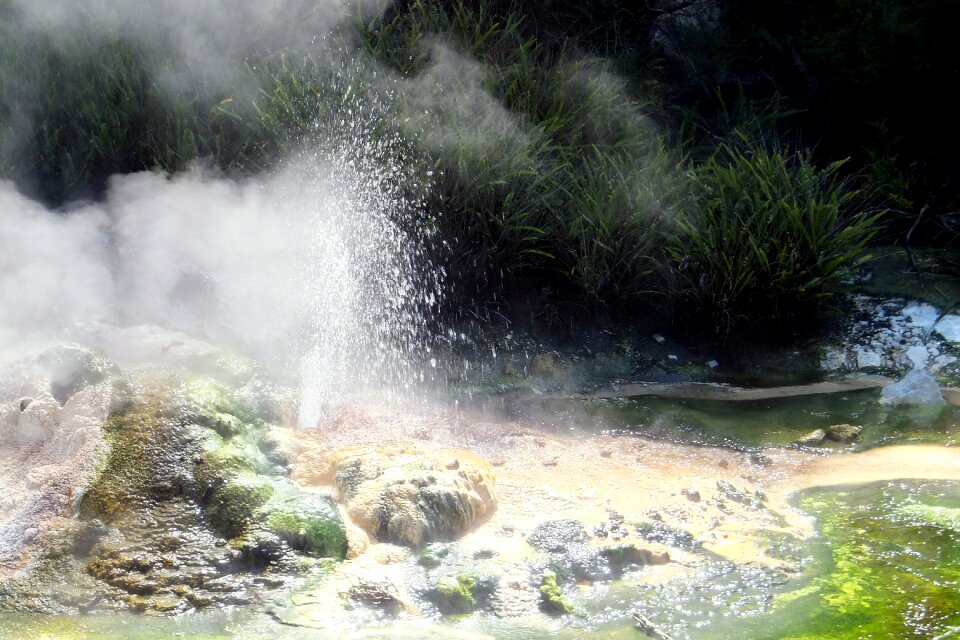 Hot springs geothermal spring