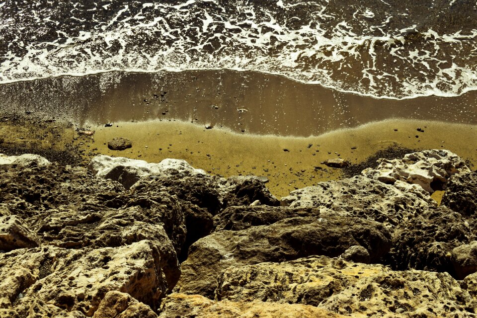 Wave scenery coast