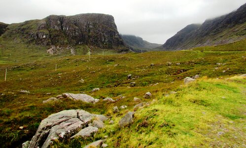 Scottish landscape glen photo