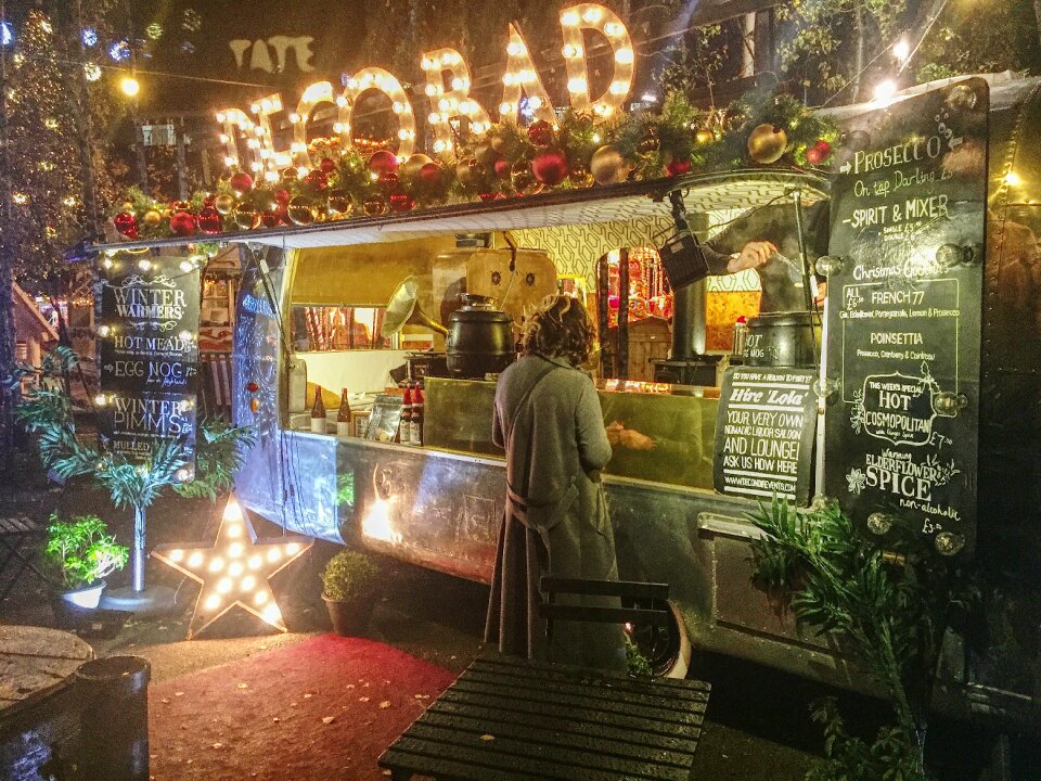Christmas london scene