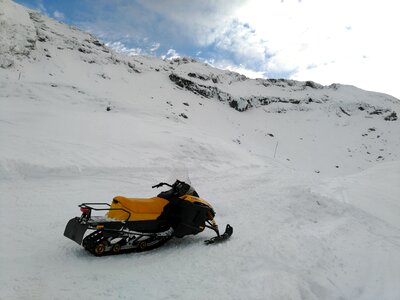 Snow snowmobile winter photo