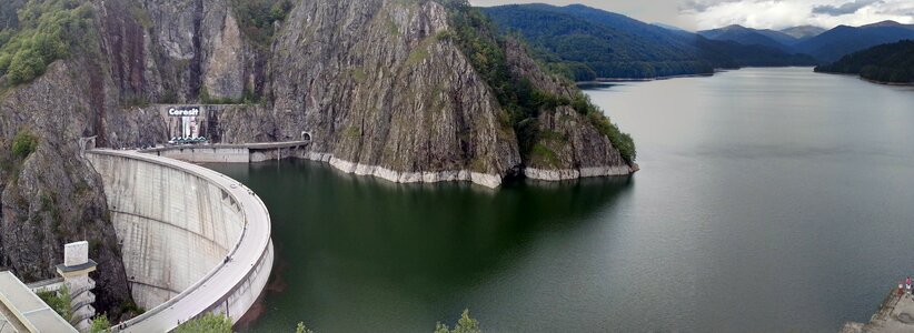 Landscape mountain lake
