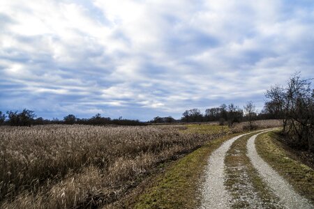 Landscape blue clouds form photo