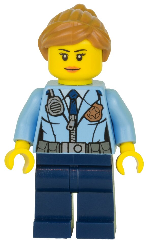 Figurine police policewoman