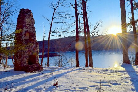 Sunlight abandoned structure