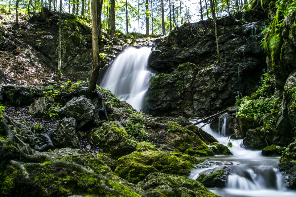 Nature landscape waterfalls
