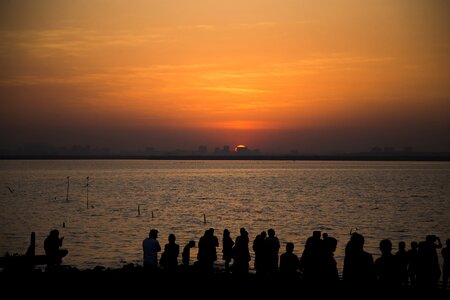 Water front sun water