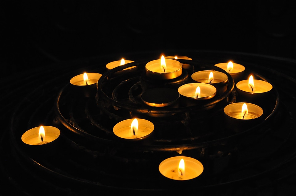Soft wax candle christmas