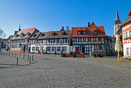 Historic center truss fachwerkhaus