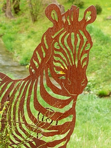 Figure sheet metal figure garden