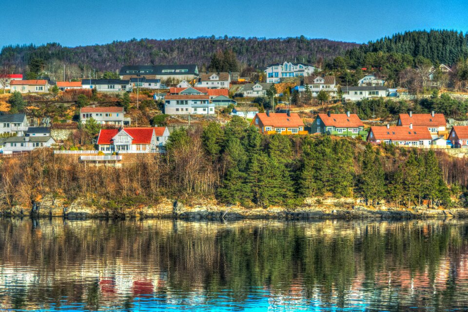 Water reflection scandinavia