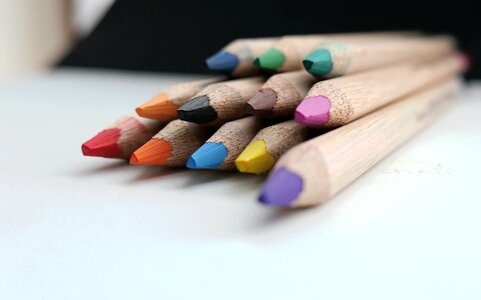 Draw color colored pencils photo