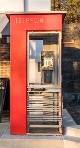 Retro telephone box photo