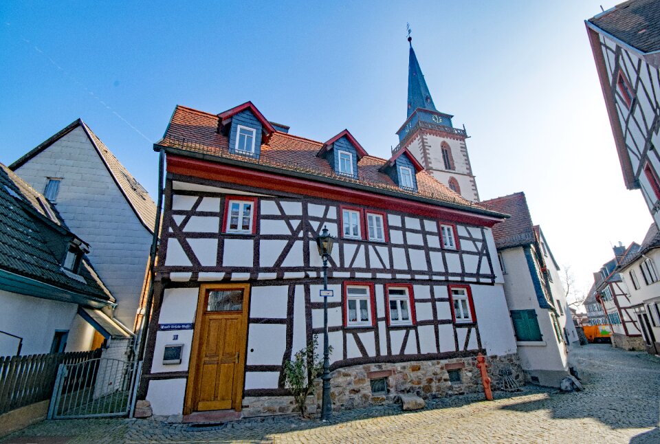 Historic center truss fachwerkhaus