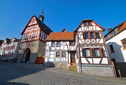 Historic center truss fachwerkhaus