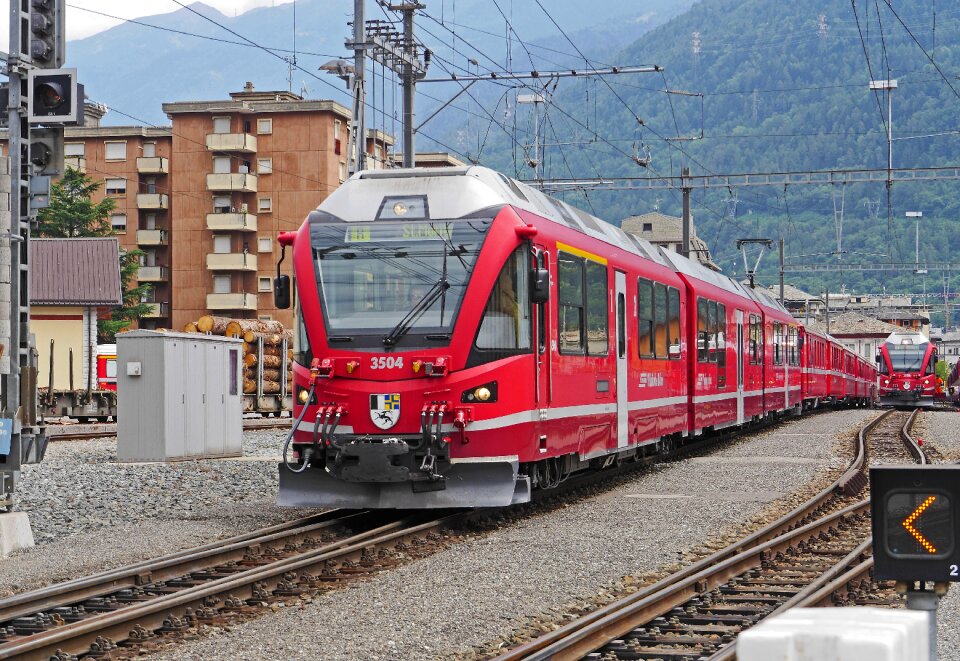 Railway station rail- cars abe 8-12