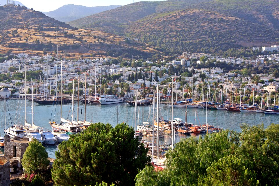 Yachts sailboats marina