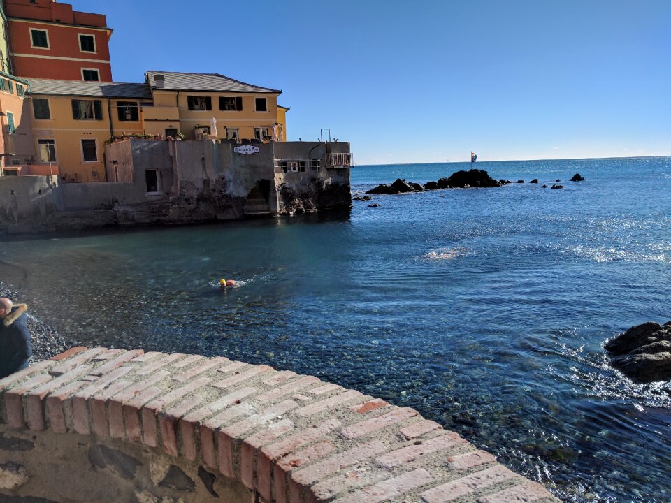 Boccadasse village landscape