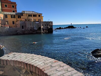 Boccadasse village landscape