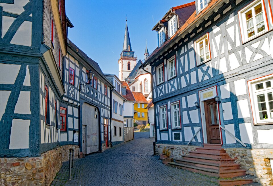 Historic center truss fachwerkhaus