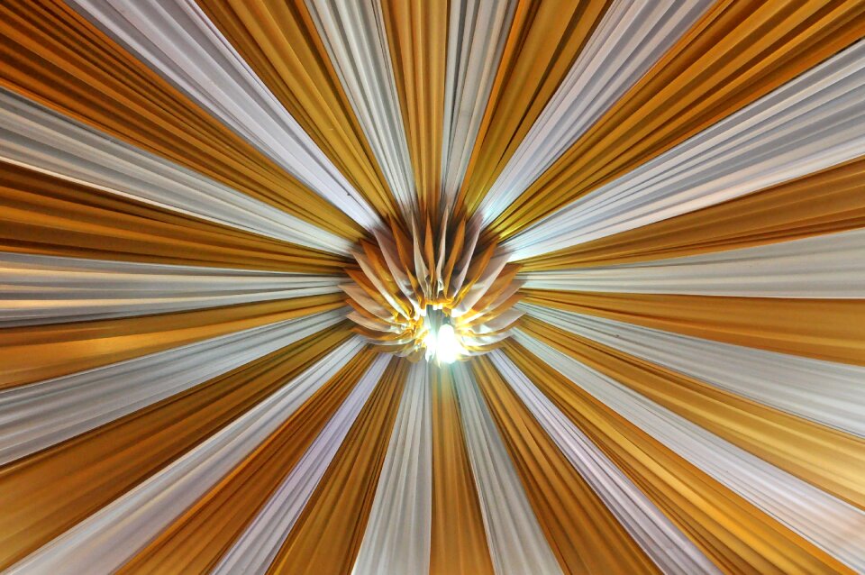 Roof fabric lamp