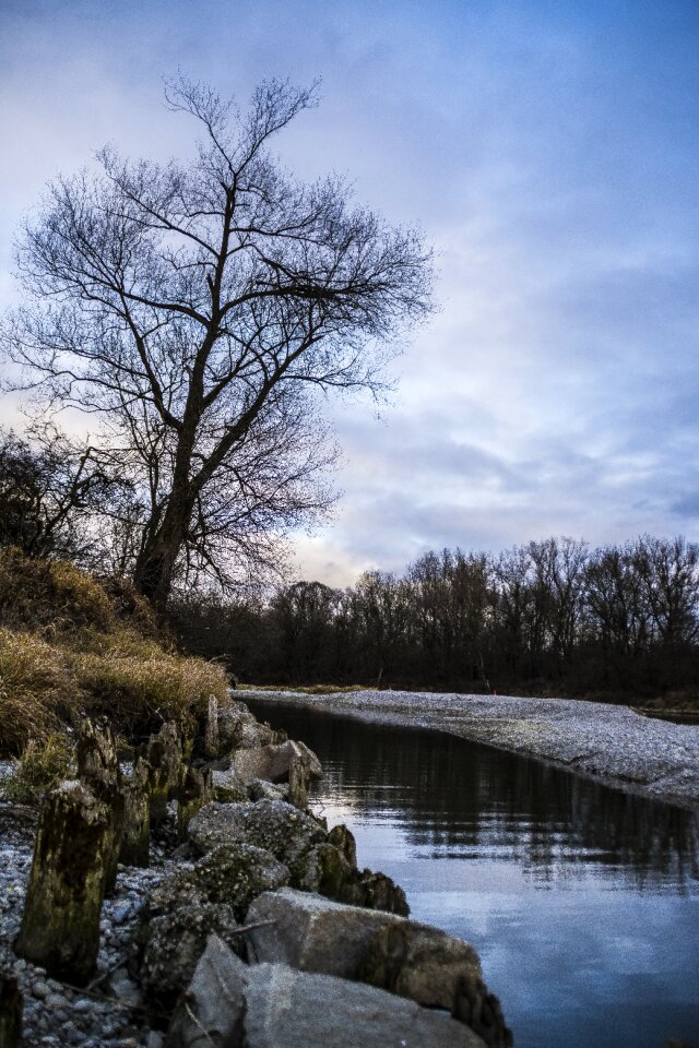 Clouds nature river