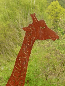 Figure sheet metal figure garden