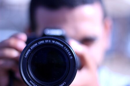 Photographer equipment lens